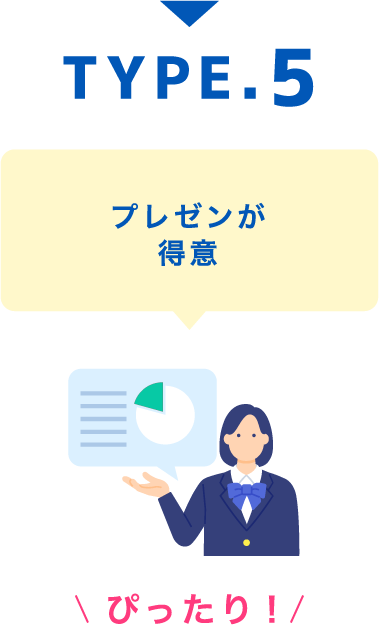 TYPE.5 プレゼンが
得意