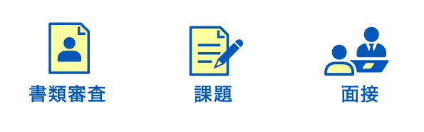 書類審査/課題/面接