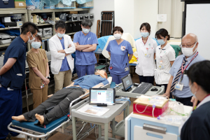 アナフィラキシー対応研修の様子1